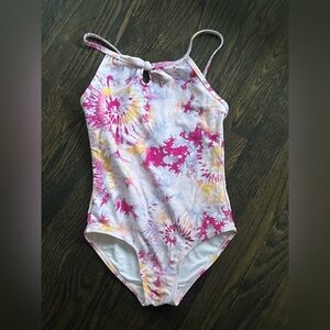 Girls Tie Dye Keyhole Halter One Piece Swimsuit Seed Heritage (Australia…